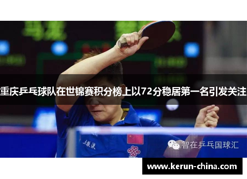 重庆乒乓球队在世锦赛积分榜上以72分稳居第一名引发关注